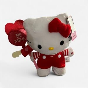 Sanrio Hello Kitty Valentine's Day "BE MINE" Red Animated Plush Side Stepper NE